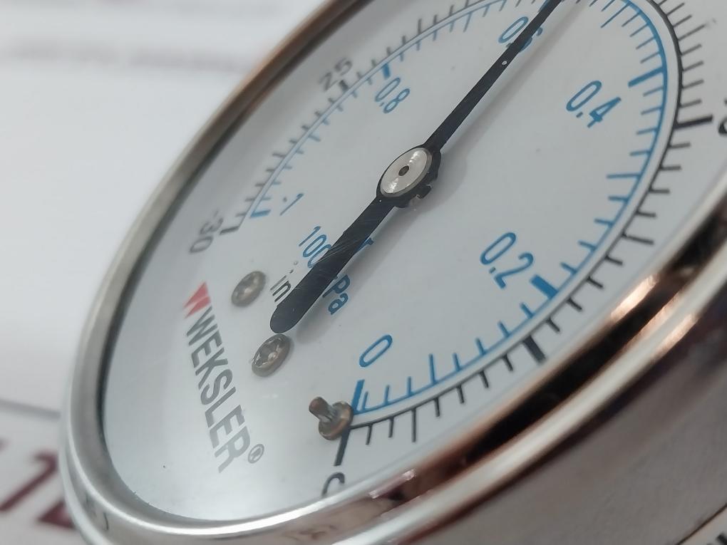 Weksler By12Yvc4Cw Stainless Steel Cased Liquid Filled Vacuum Gauge