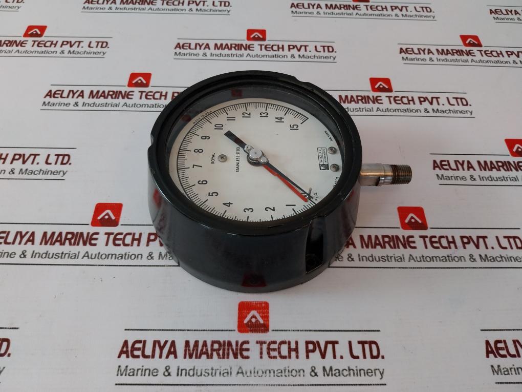 Weksler Instruments Gr2-8a-3s 0-15 Psig Stainless Steel Gauge 45-0/15