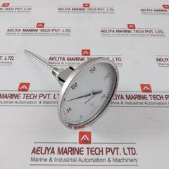 Weksler 0/250F Bimetal Dial Thermometer With A Temperature Range 5 Inch