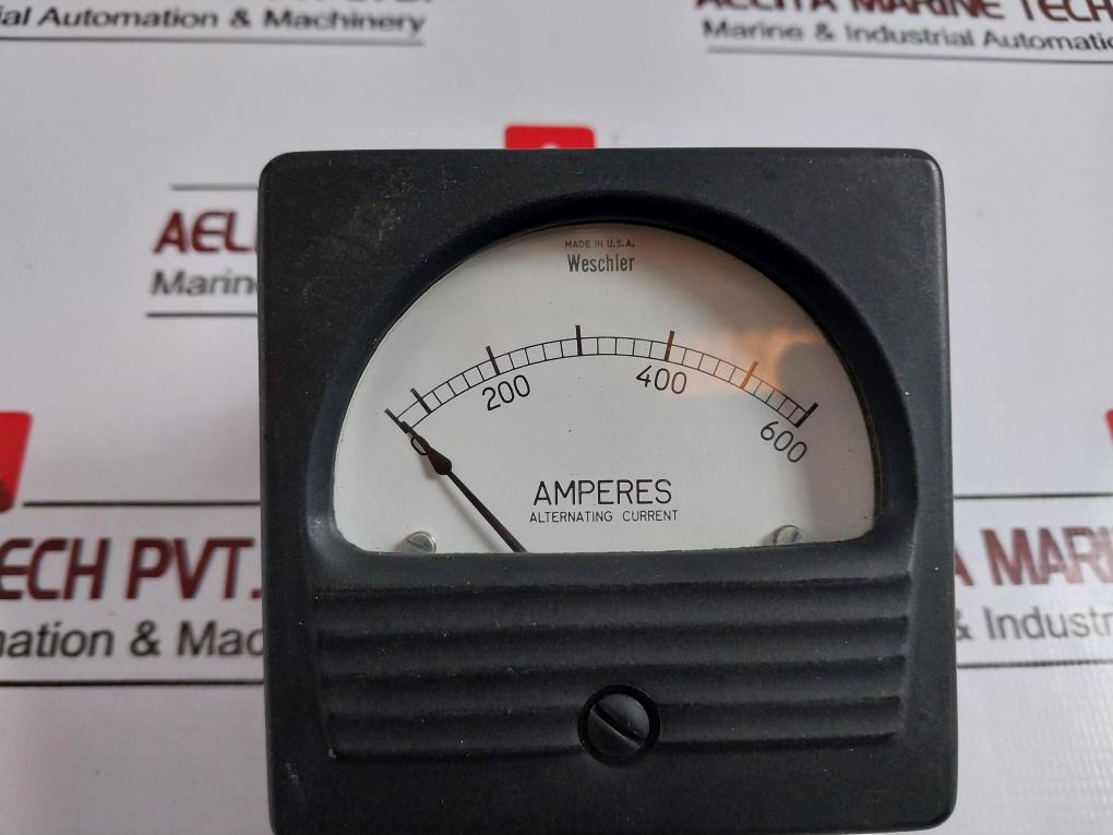 Weschler A-351 Alternating Current Panel Meter 0-600 Amperes