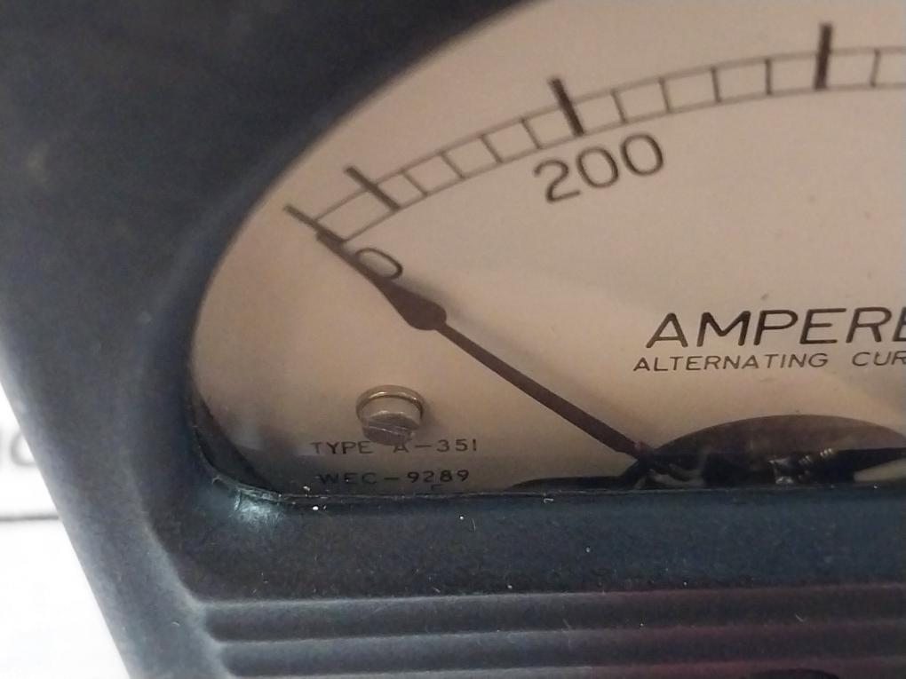 Weschler A-351 Alternating Current Panel Meter 0-600 Amperes