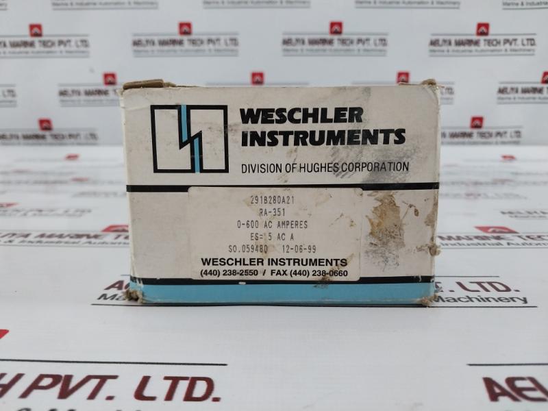 Weschler Ra-351 Alternating Current Ammeter 291b280a21