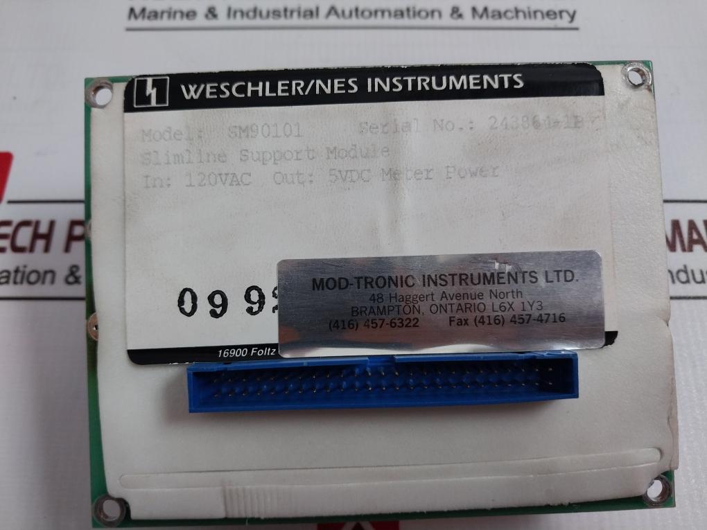 Weschler/nes Instruments Sm90101 Slimline Support Module 5vdc 50/60hz