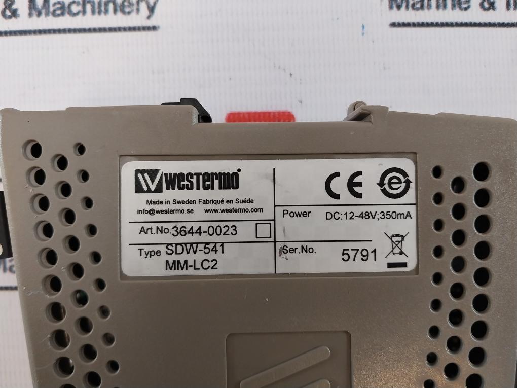 Westermo Sdw-541 Mm-lc2 Ethernet Switch 3644-0023