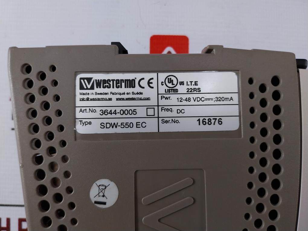 Westermo Sdw-550 Ec 5-port Industrial Ethernet Switch 3644-0005 12-48 Vdc&nbsp;