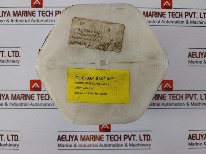Westfalia Separator 2162-3449-010 Worm Wheel With Clamp Disks