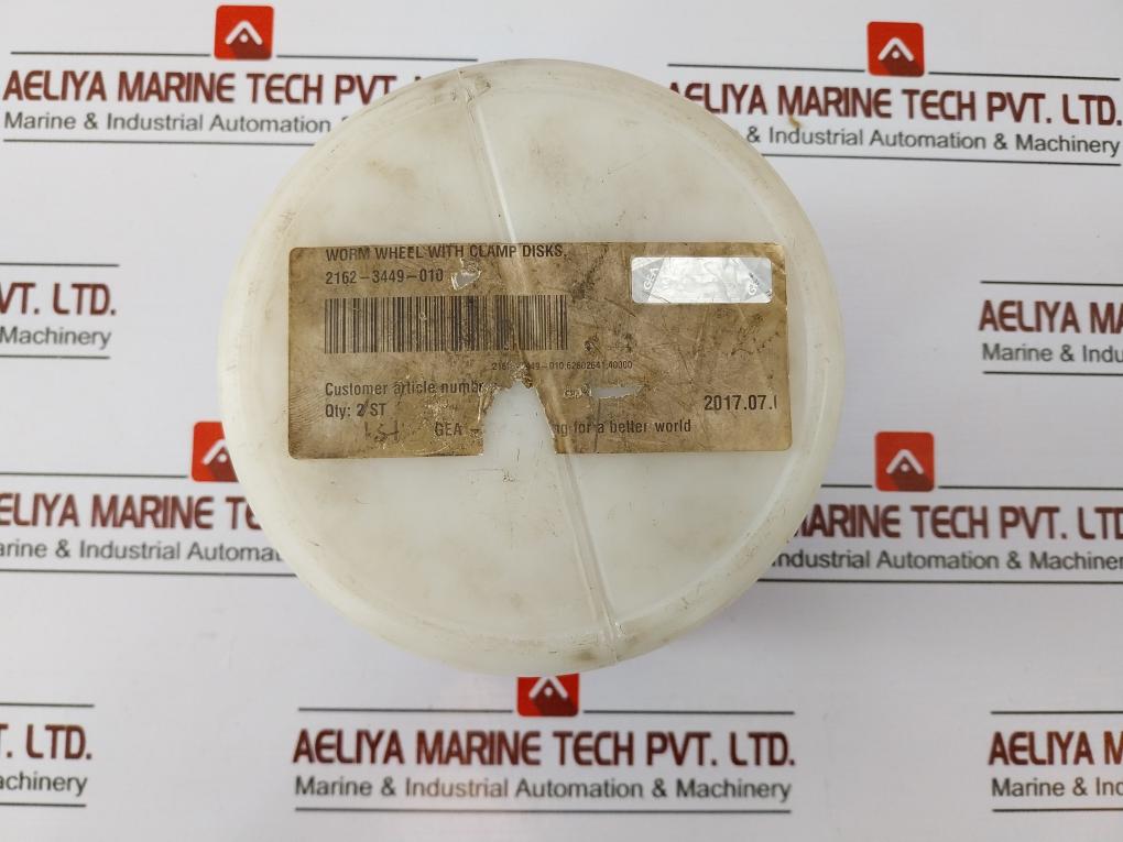 Westfalia Separator 2162-3449-010 Worm Wheel With Clamp Disks