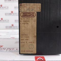 Westfalia Separator Plc 100/1 (A) Control Unit 24vac/dc