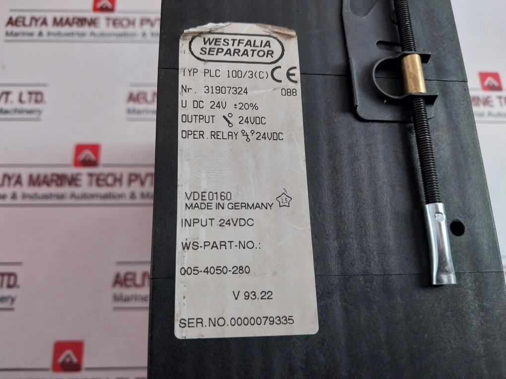 Westfalia Separator Plc 100/3(C) Controller
