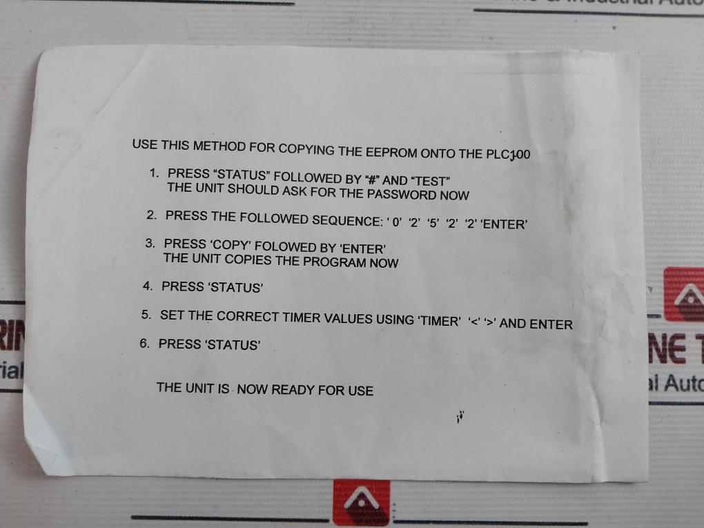 Westfalia Separator Plc 100/3(C) Controller 31907324