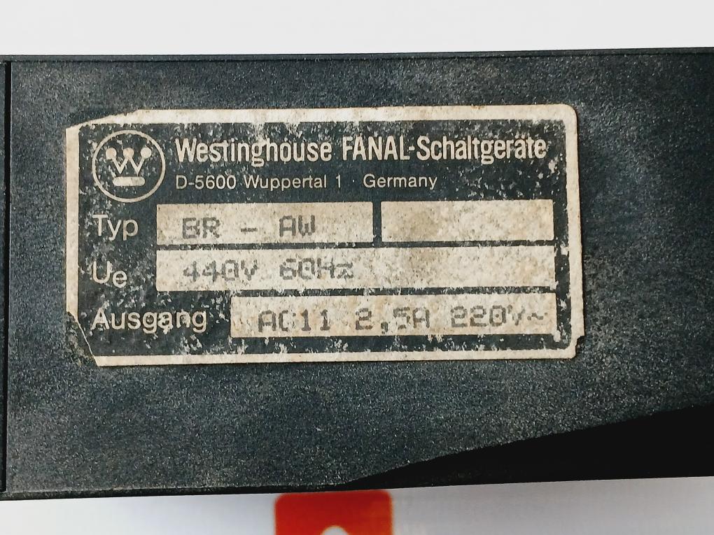 Westinghouse Br-aw Phase Sequence Monitor 440V-60Hz