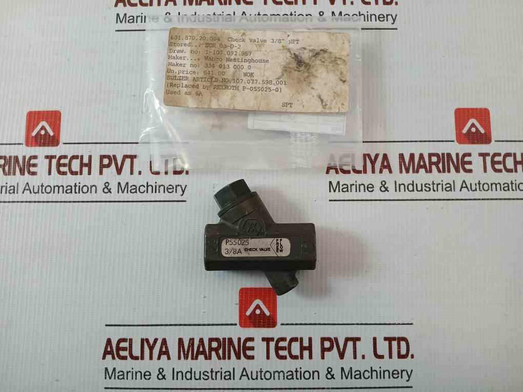 Westinghouse Check Valve P55025
