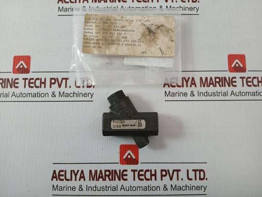 Westinghouse Check Valve P55025