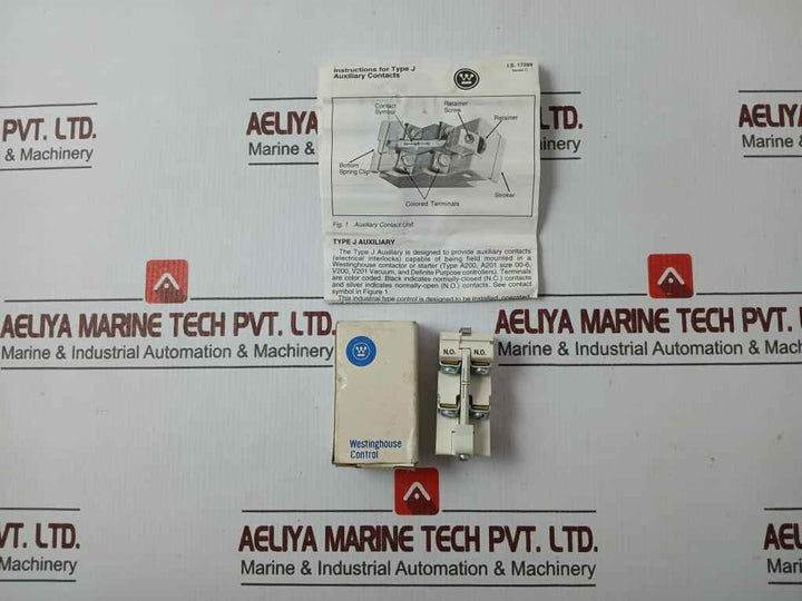 Westinghouse Control J20 Auxiliary Contact Block