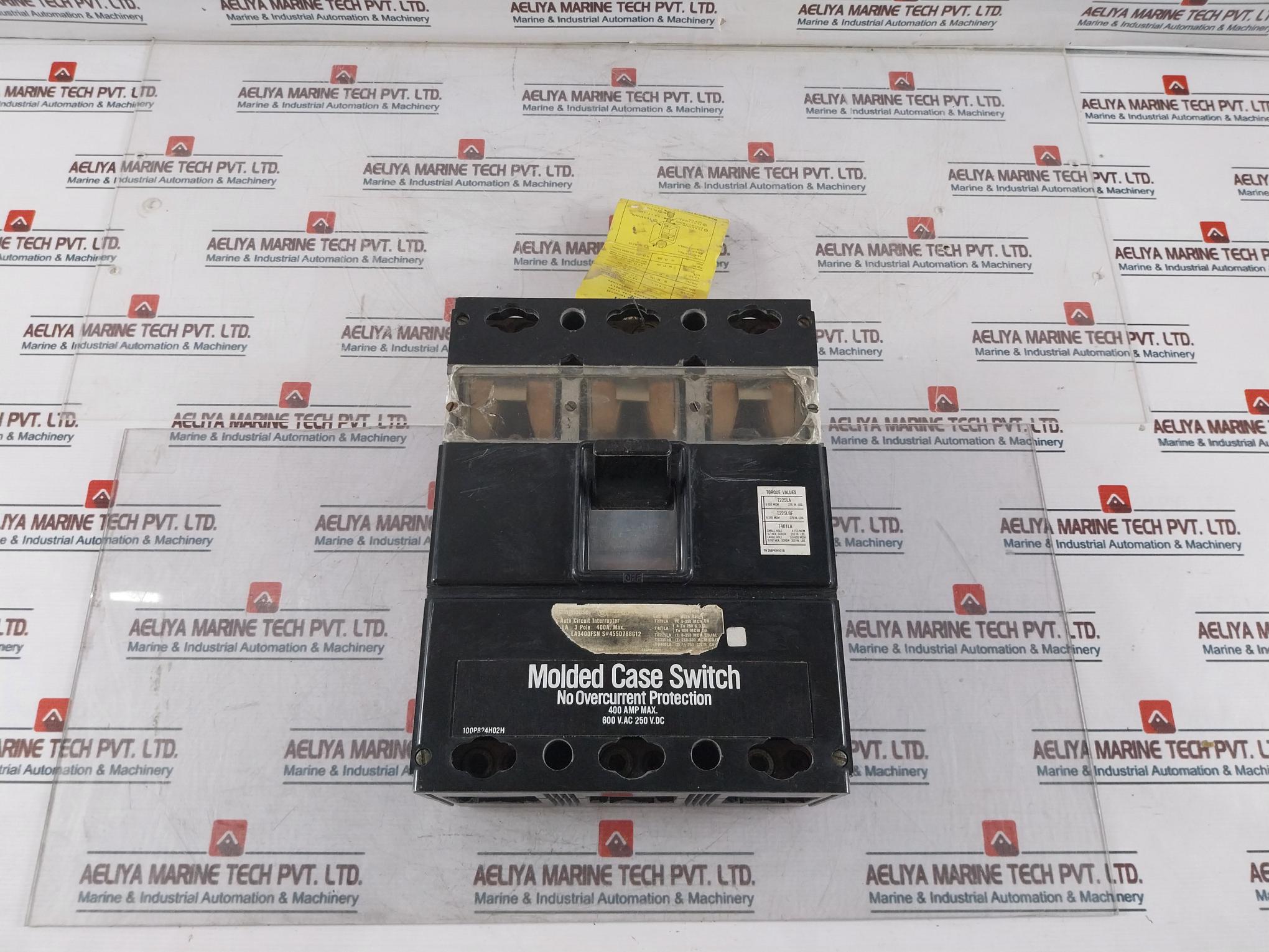 Westinghouse La3400Fsn Molded Case Switch