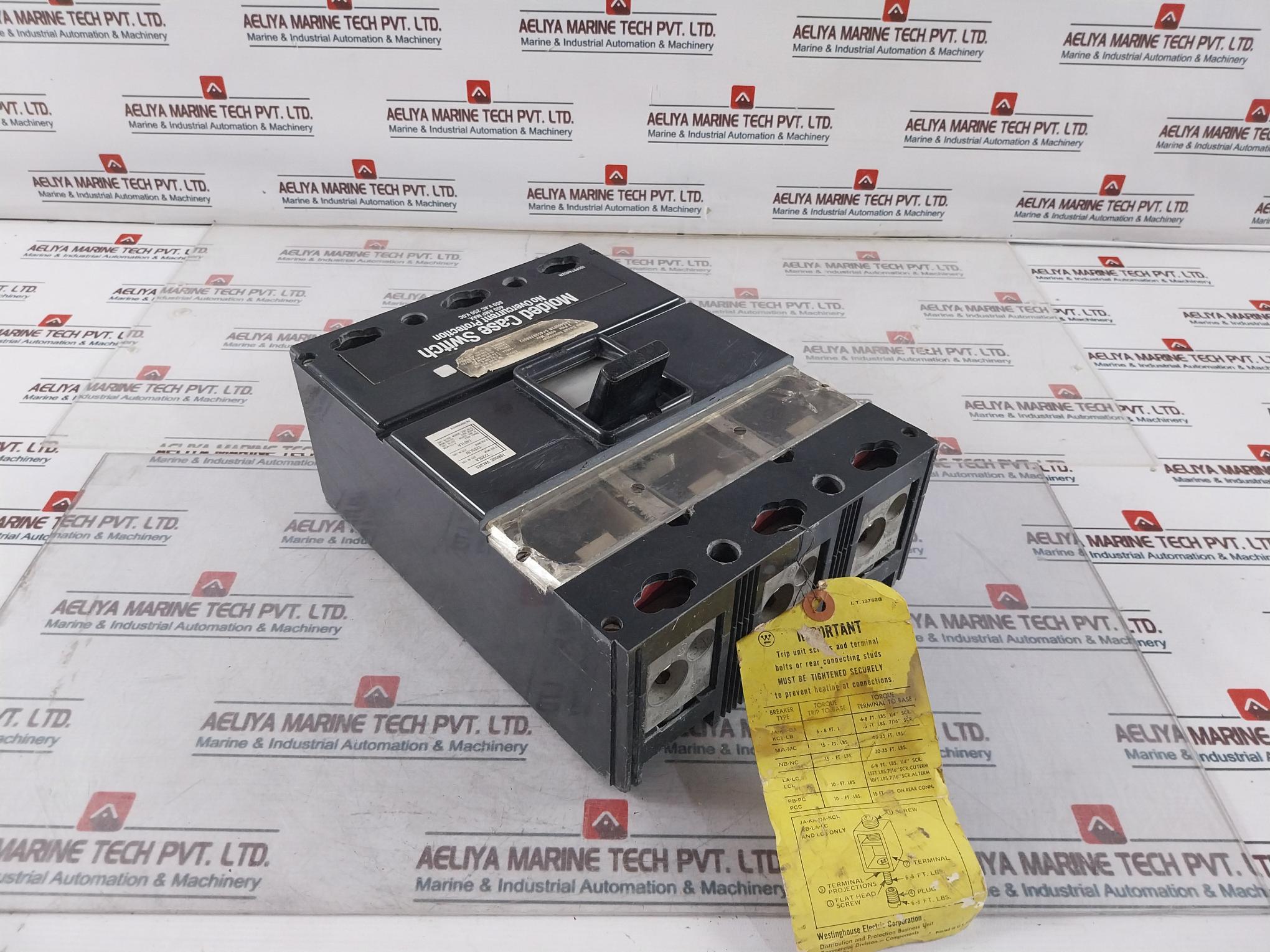 Westinghouse La3400Fsn Molded Case Switch