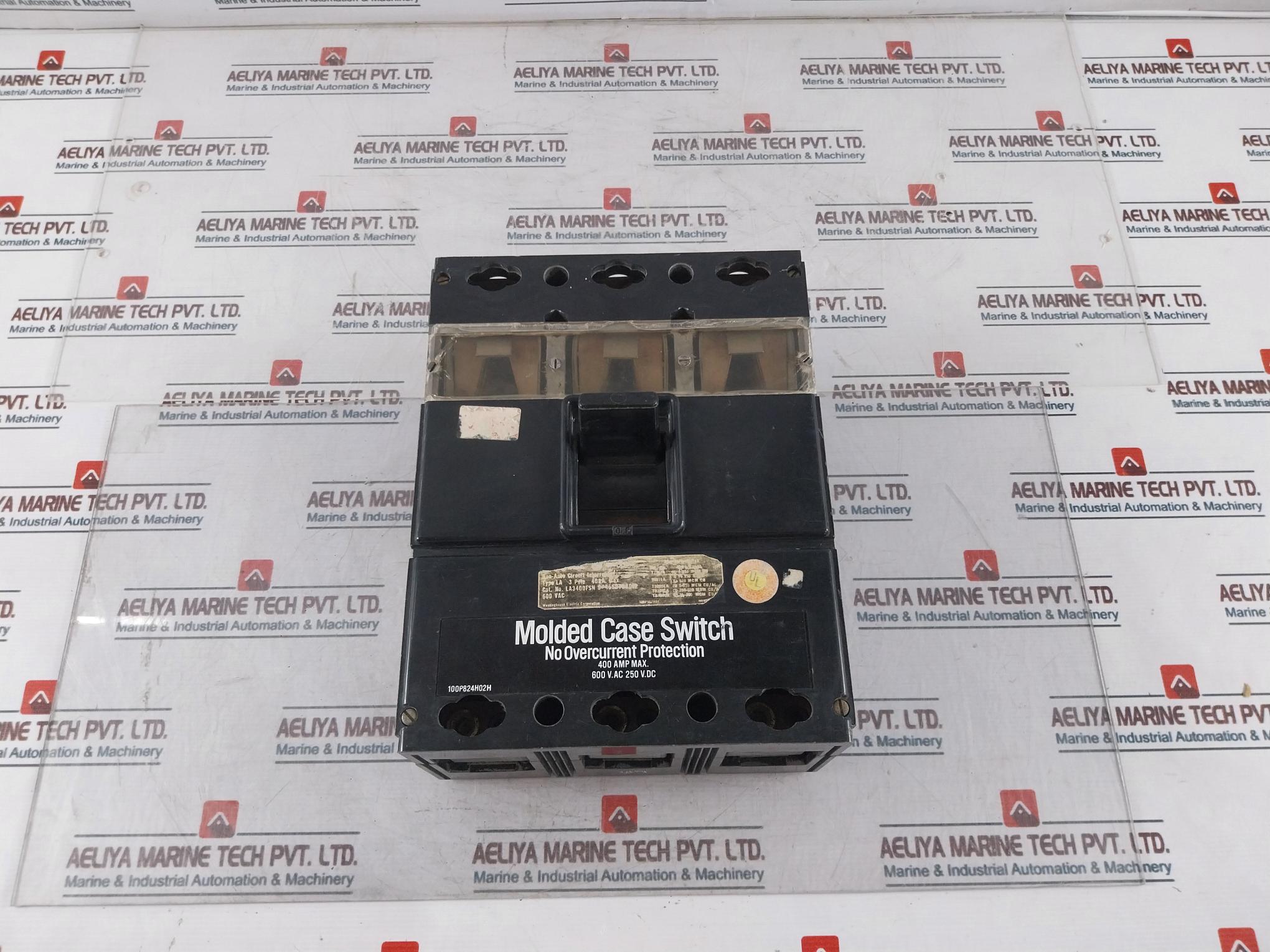 Westinghouse La3400Fsn Molded Case Switch 400 Amp Max 600V Ac 250V Dc