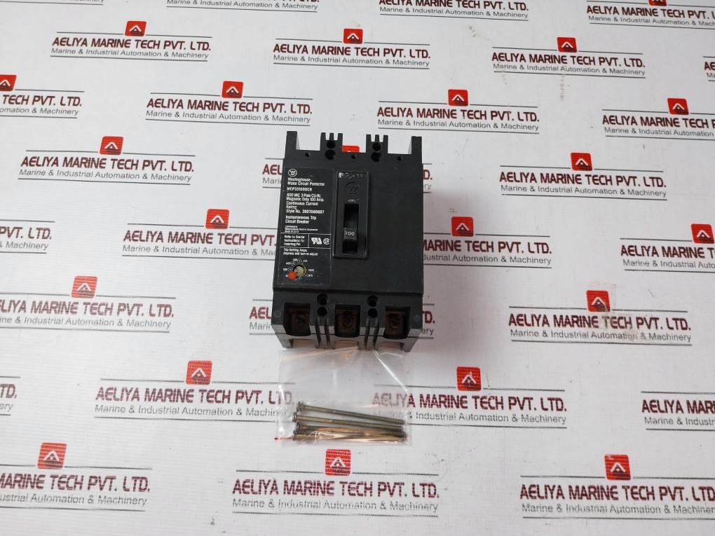 Westinghouse Mcp331000Cr 3 Pole Motor Circuit Protector 600Vac