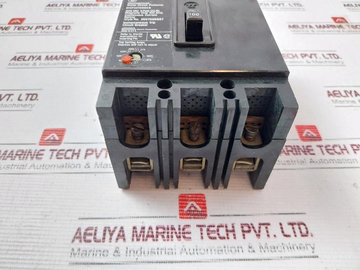 Westinghouse Mcp331000Cr 3 Pole Motor Circuit Protector 600Vac