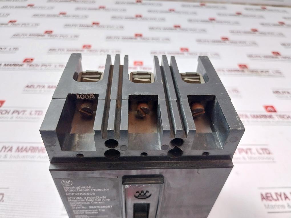 Westinghouse Mcp331000Cr 3 Pole Motor Circuit Protector 600Vac