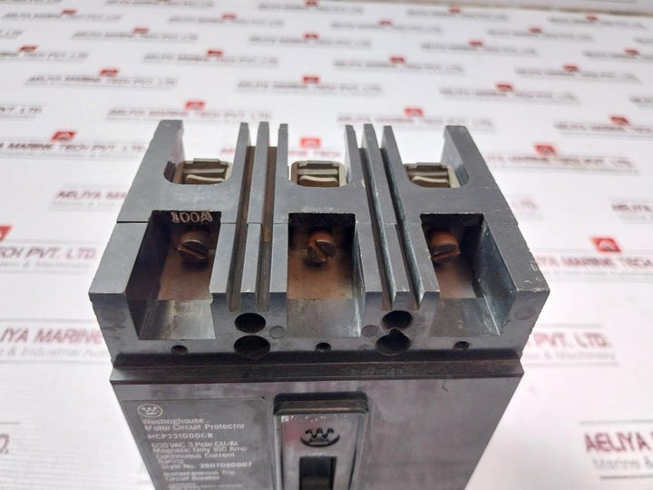 Westinghouse Mcp331000Cr 3 Pole Motor Circuit Protector 600Vac