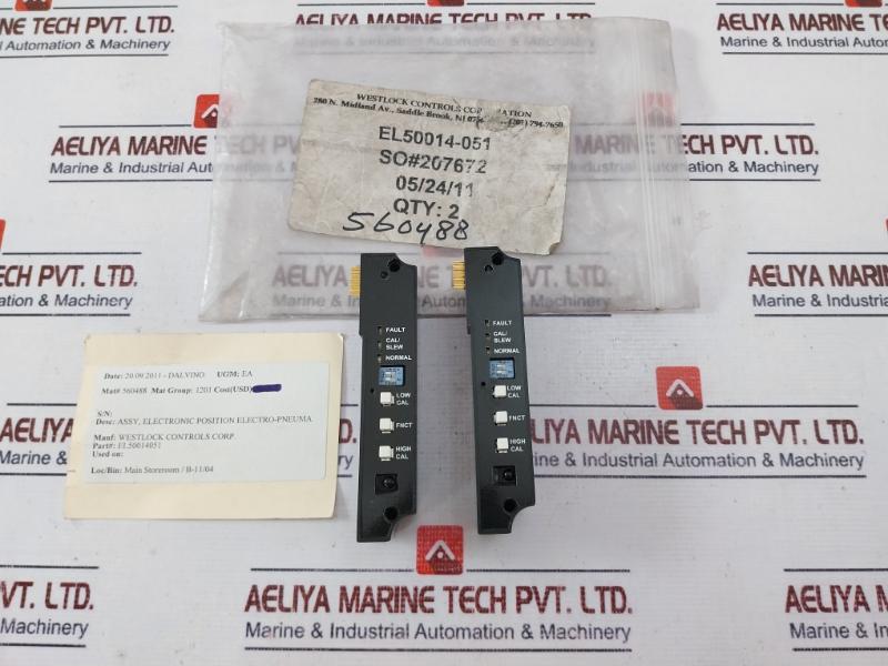 Westlock Controls EL50014051 Electronic Position Electro-pneuma Assy Rev 1.19