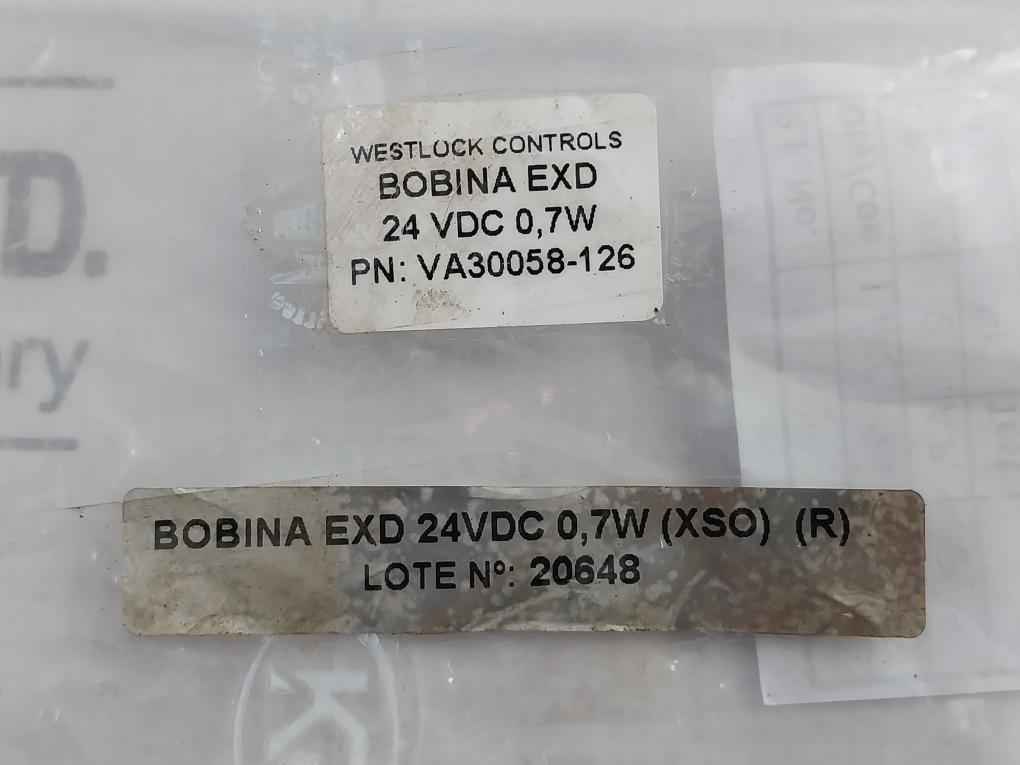 Westlock Controls Va30058-126 Coil For Solenoid Valve 24 Vdc 0,7W