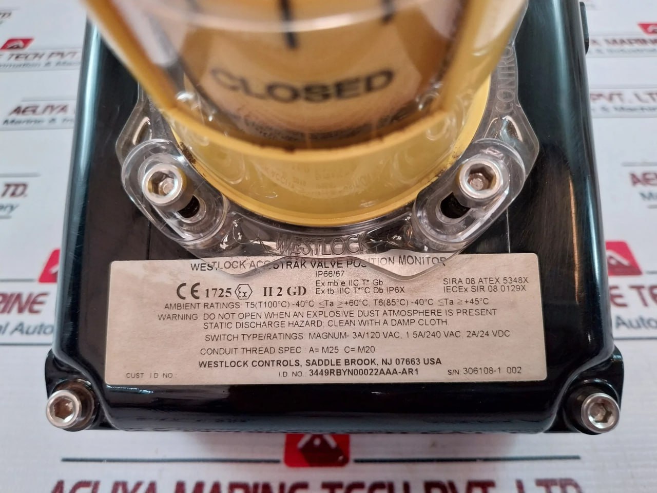 Westlock Controls 3449Rbyn00022Aaa-ar1 Accutrak Valve Position Monitor