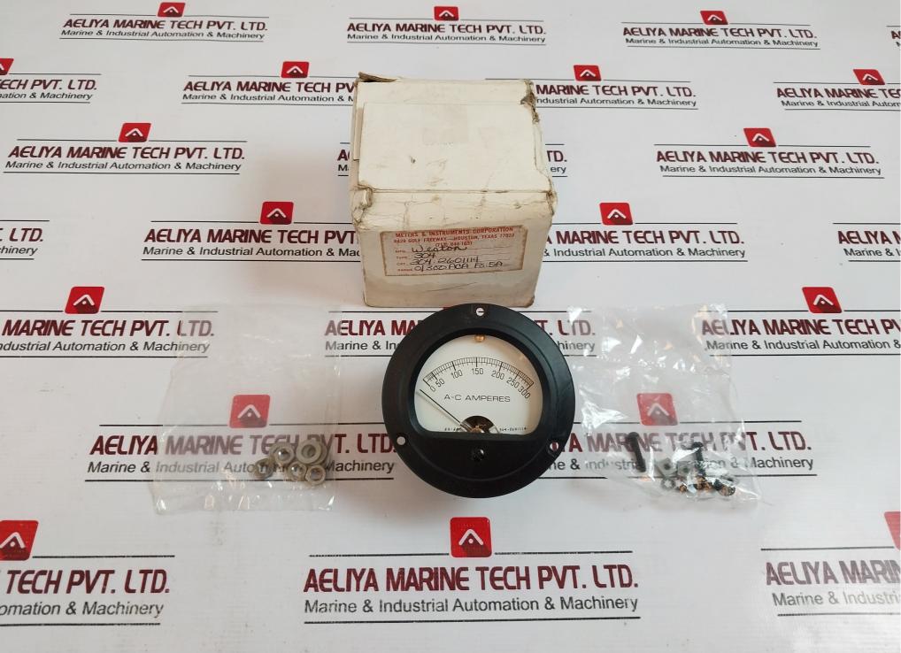 Weston 304 Ac Ampere Meter 0/300 Aca (Minor Crack)