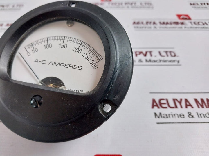 Weston 304 Ac Ampere Meter 0/300 Aca (Minor Crack)