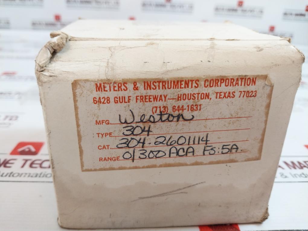 Weston 304 Ac Ampere Meter 0/300 Aca (Minor Crack)