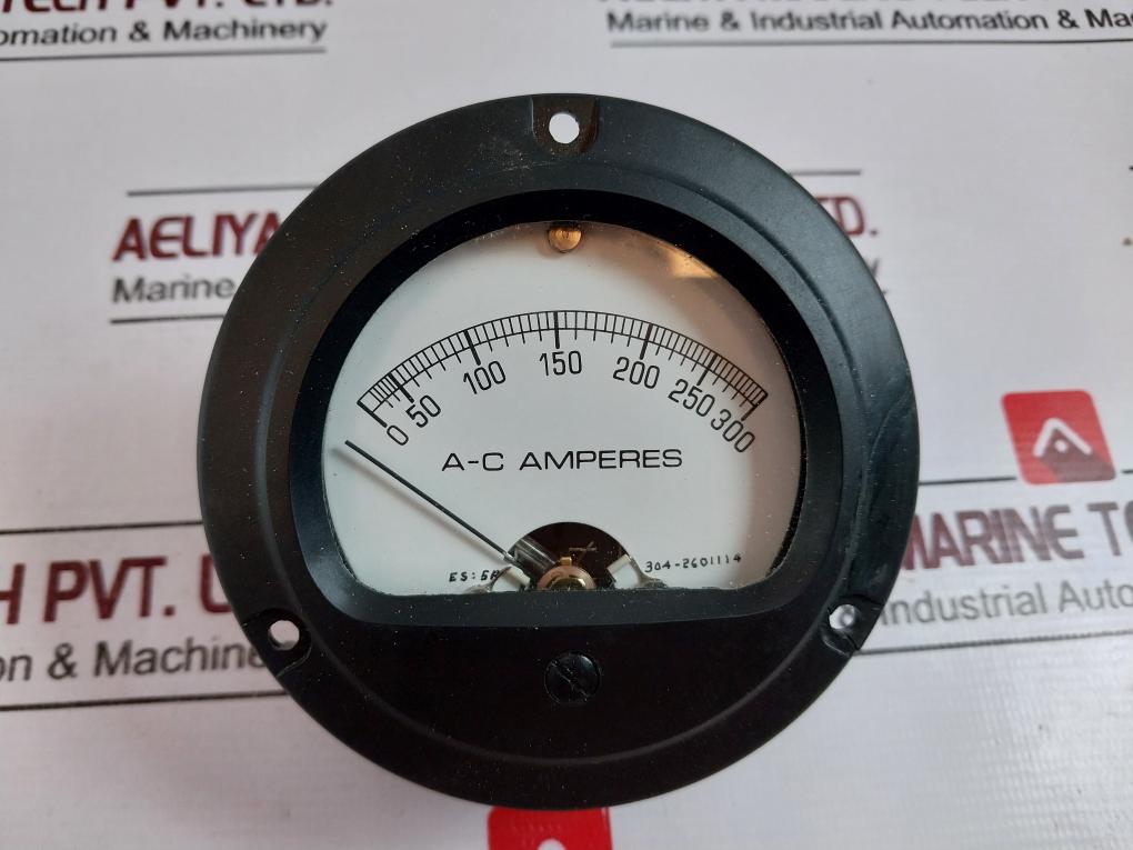 Weston 304 Ac Ampere Meter 0/300 Aca (Minor Crack)