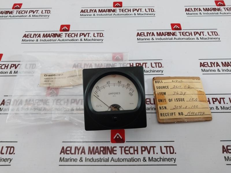 Weston 304 Panel Meter 0-100 Ac Amperes