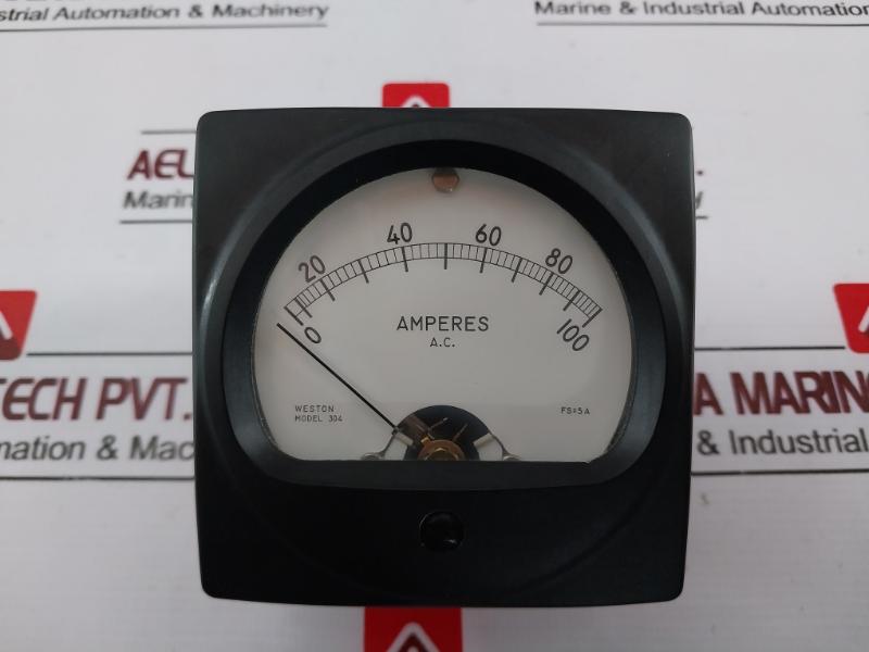 Weston 304 Panel Meter 0-100 Ac Amperes