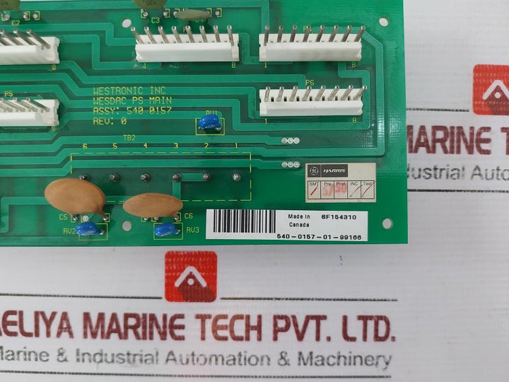 Westronic 540-0157 Wesdac PS Main Printed Circuit Board