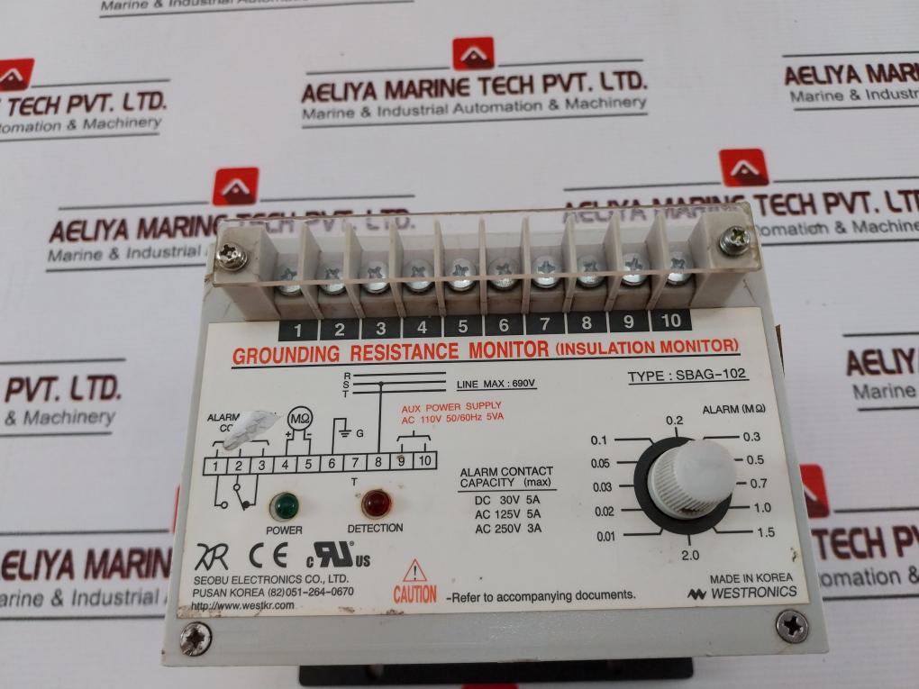 Westronics Sbag-102 Grounding Resistance Monitor 690V