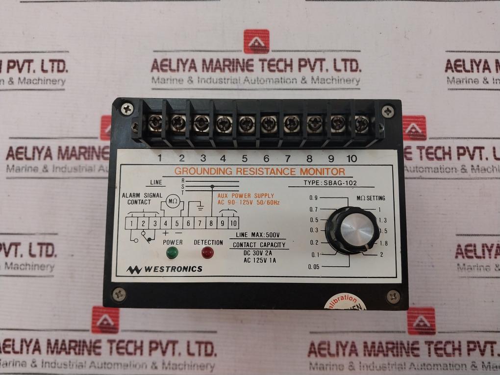 Westronics Sbag-102 Grounding Resistance Monitor 90-125V 50/60Hz