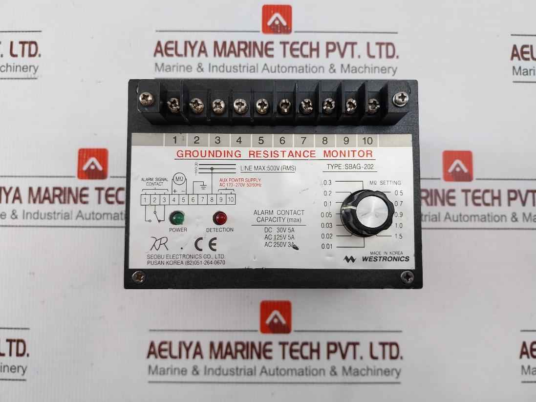 Westronics Sbag-202 Grounding Resistance Insulation Monitor 170-270V 50/60 Hz