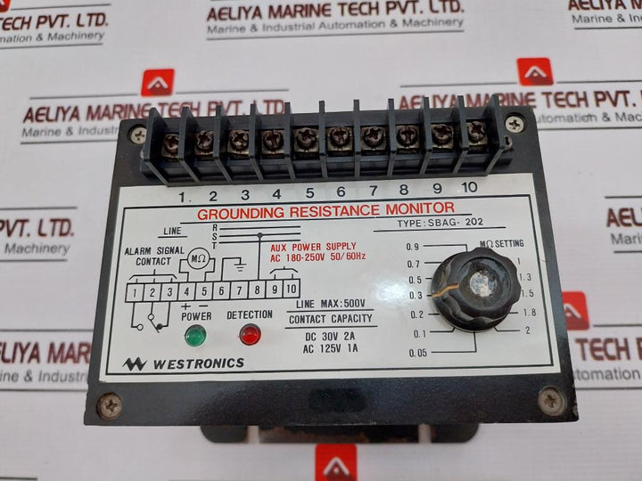 Westronics Sbag-202 Grounding Resistance Monitor Ac 180-250V 50/60Hz