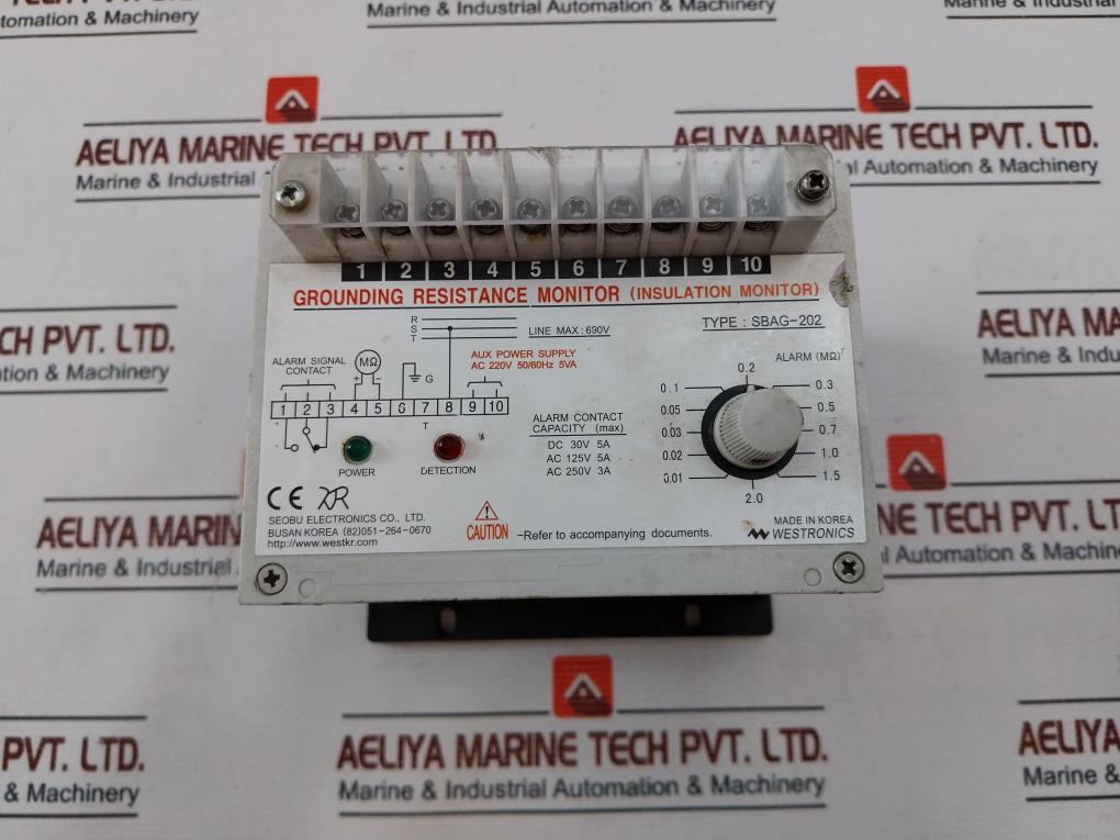 Westronics Sbag-202 Grounding Resistance Monitor 50/60Hz