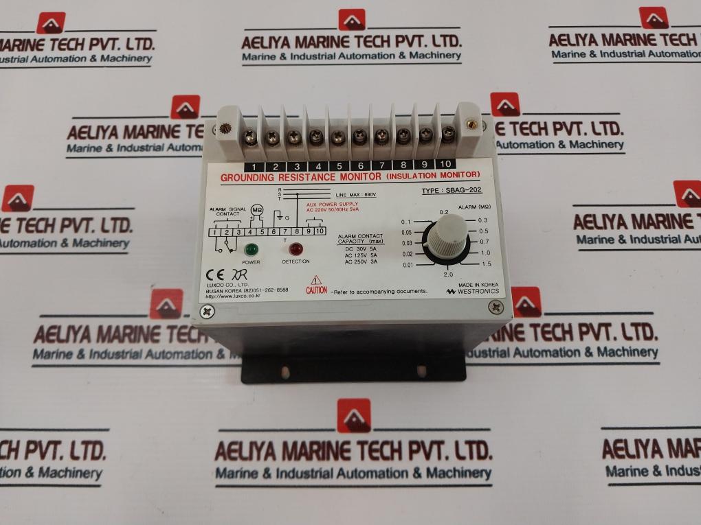 Westronics Sbag-202 Grounding Resistance Monitor Ac220V 50/60Hz 5Va