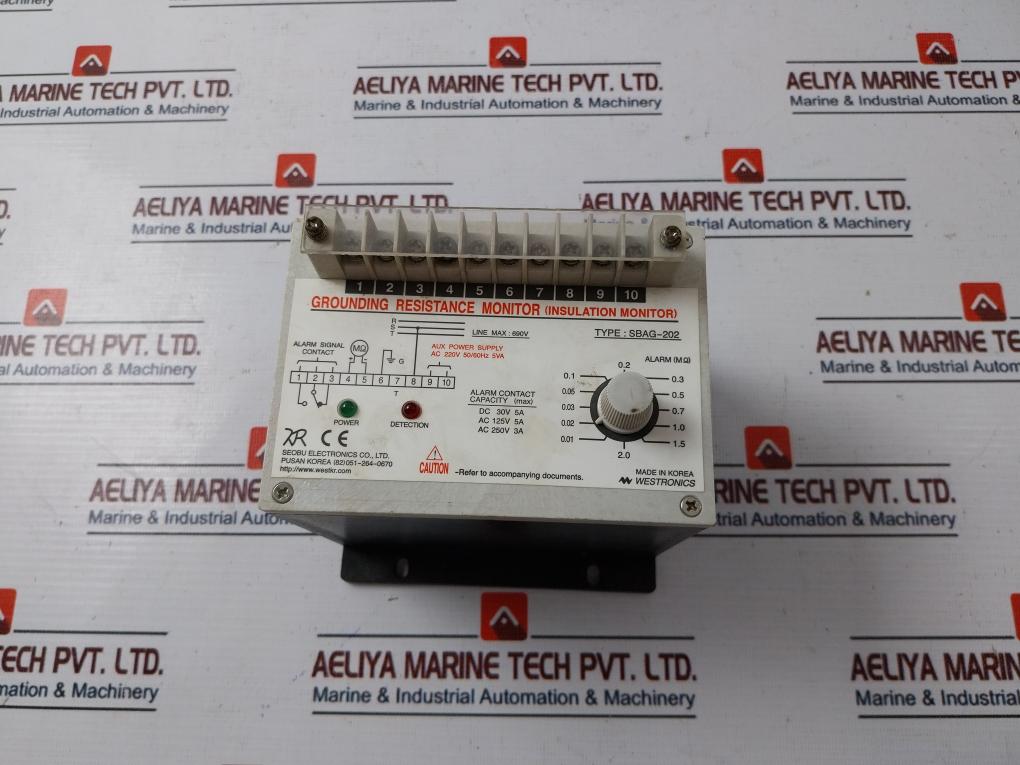 Westronics Sbag-202 Grounding Resistance Monitor Ac220V 50/60Hz 5Va