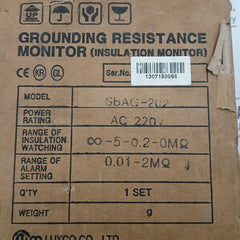 Grounding Resistance Monitor Westronics Sbag-202