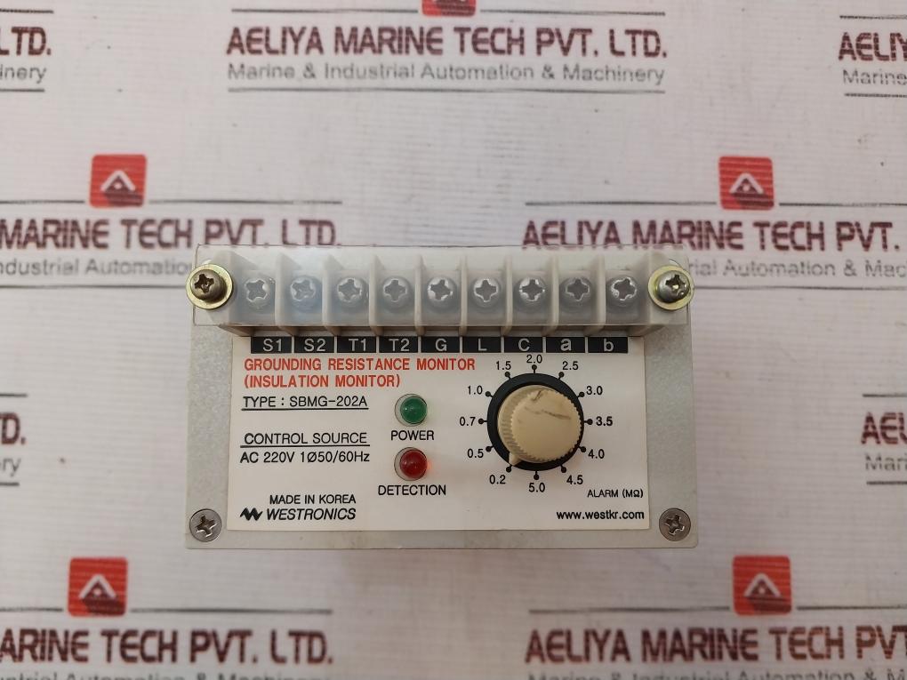 Westronics Sbmg-202A Grounding Resistance Monitor Ac 125V 2A Ac 180 250V 50/60Hz