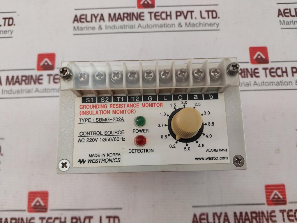 Westronics Sbmg-202A Grounding Resistance Monitor Ac 220V 1Ø50/60 Hz