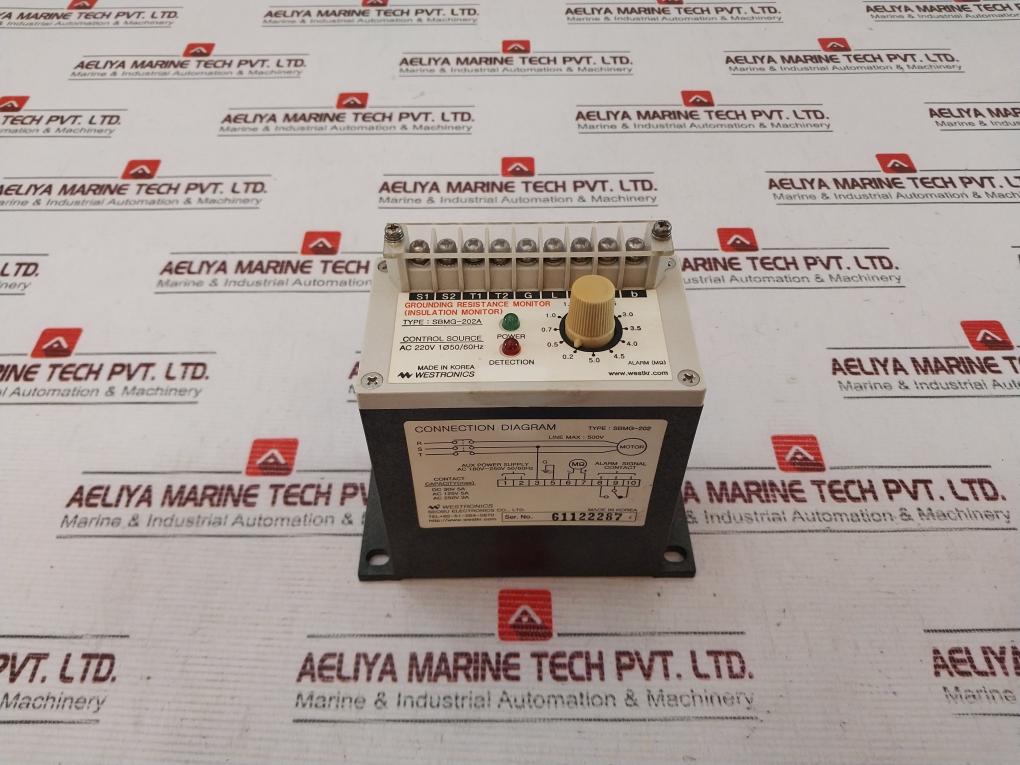 Westronics Sbmg-202A Grounding Resistance Monitor Ac 220V 1Ø50/60 Hz