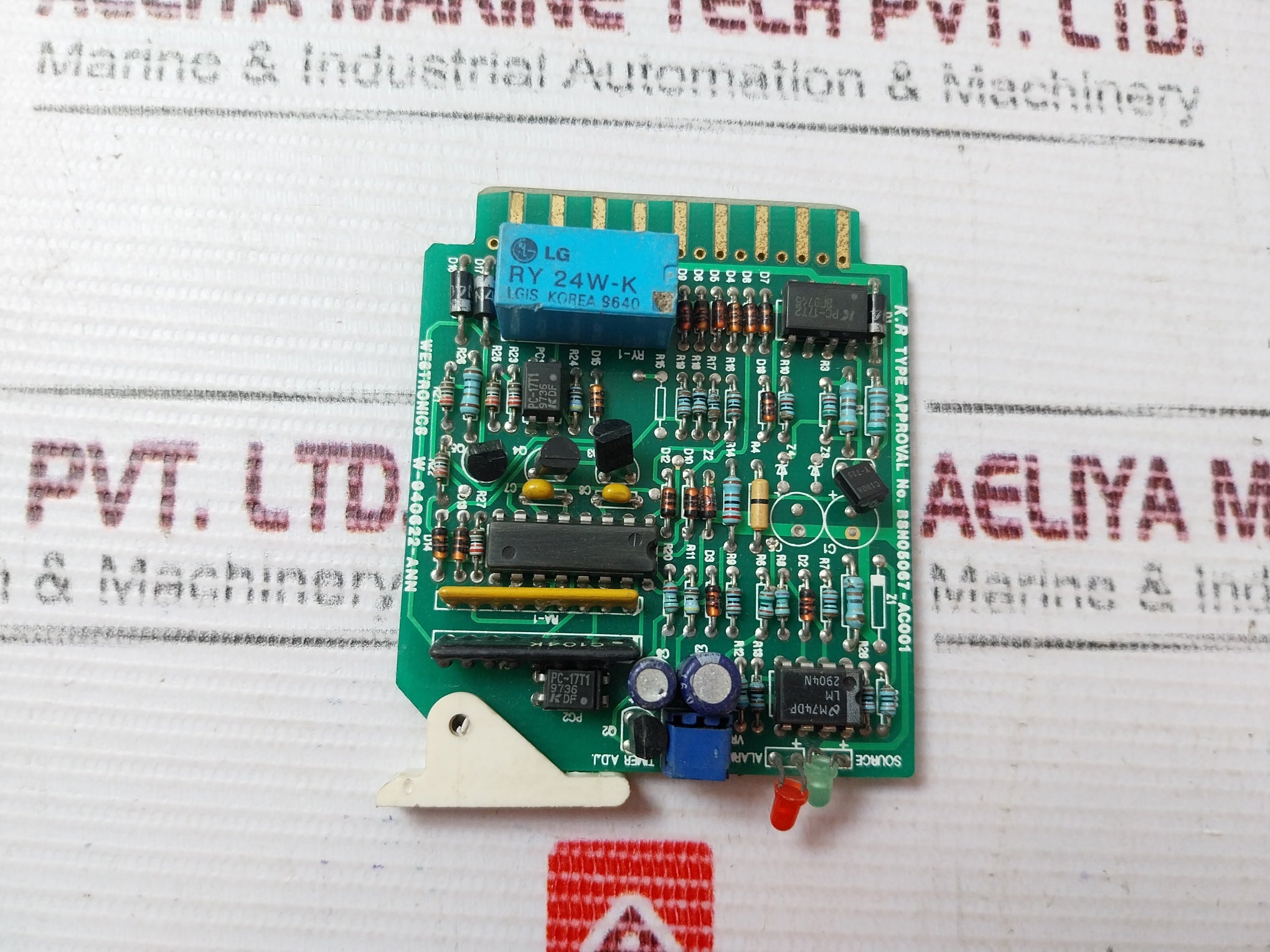 Westronics W-940622-ann Group Annunciator Alarm Card