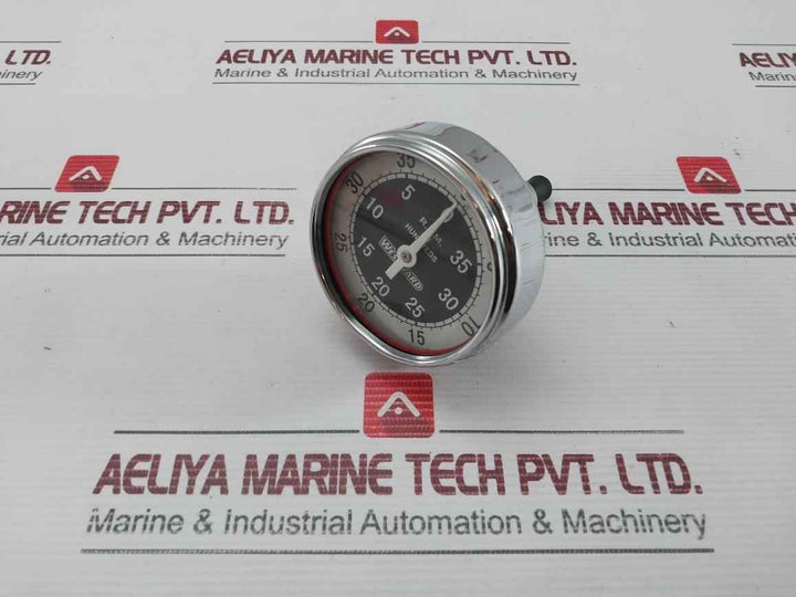 Westward 0 To 35 R.P.M. Analog Dial Tachometer