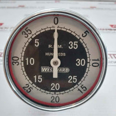 Westward 0 To 35 R.P.M. Analog Dial Tachometer