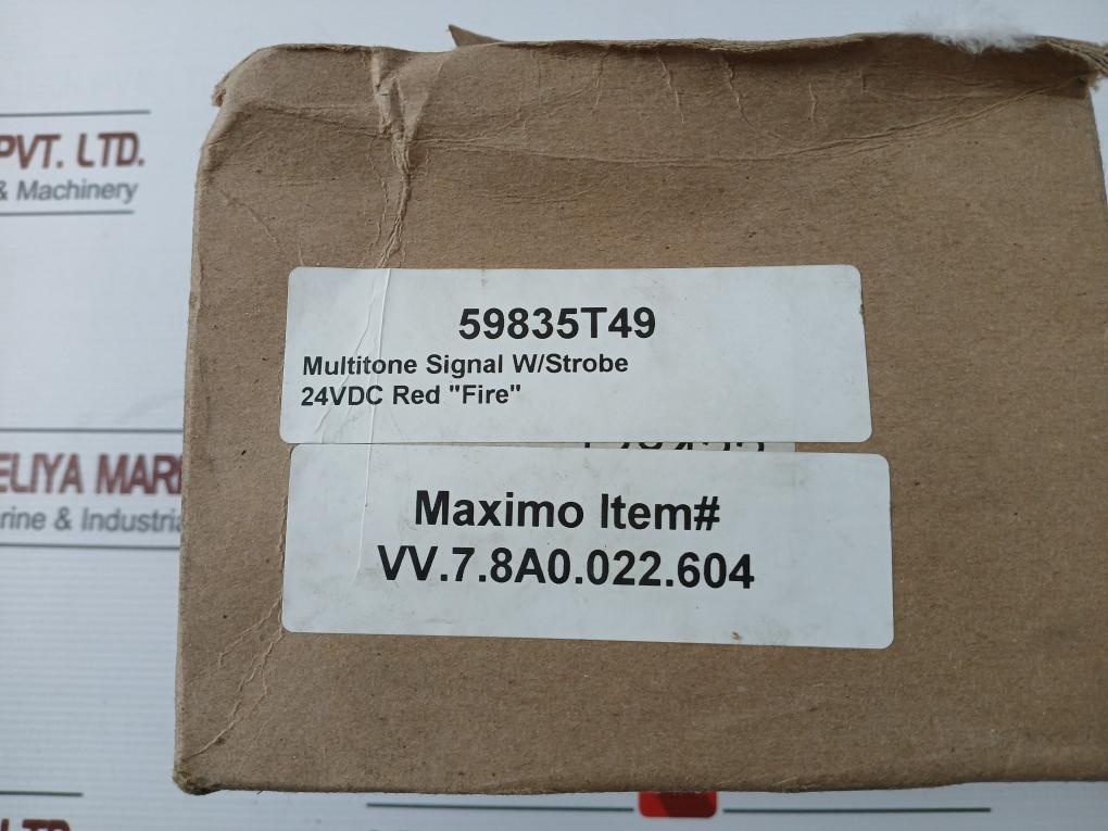 Wheelock Mt-241575W Red Multi-tone Horn Strobe Fire Alarm 24 Vdc